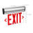 Green (Clear) Edge Lit LED Exit Sign 90min Ni-Cad backup 120/277V Single Face Top/Back/End Mount-99449539