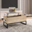 Table basse à plateau relevable avec rangement