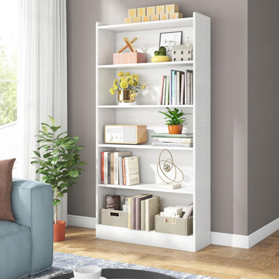 5-Tier Modern Library Bookshelf with Storage