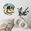 Horloge murale en bois 10 po, mouvement silencieux, à piles (piles AA non incluses), décor artistique, parfait pour les décorations