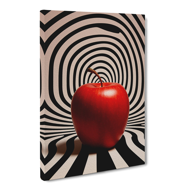 Apple Op - Wrapped Canvas, 50cm H x 35cm W x 3cm D
