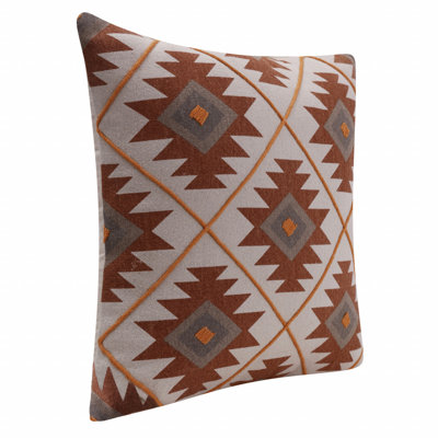 Geometric 100% Cotton Throw Square Pillow Cover