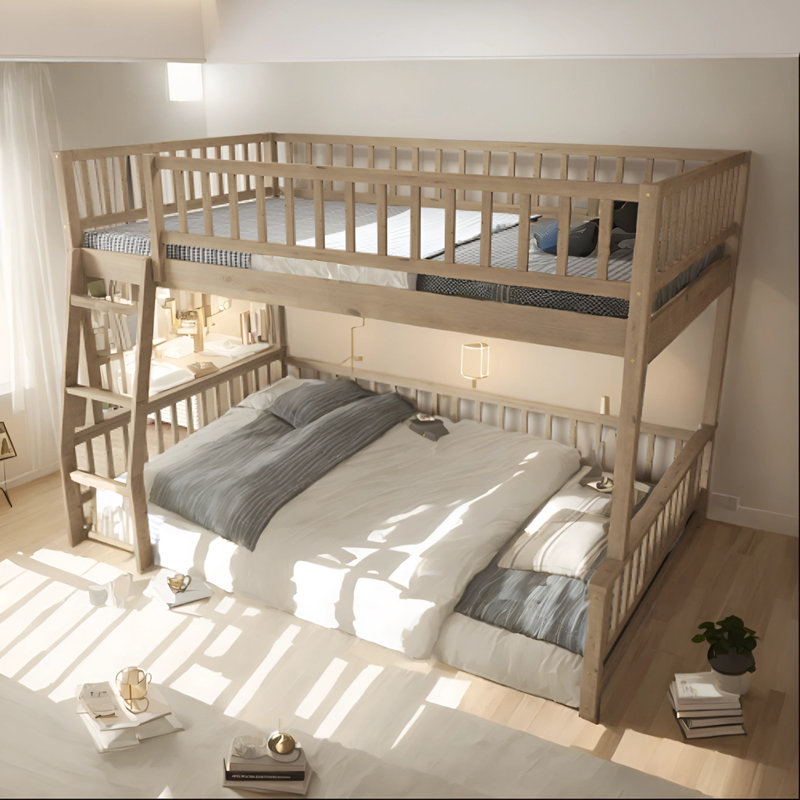 Lit mezzanine Livia, Noyer