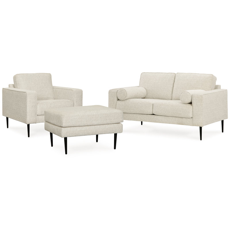 Causeuse, fauteuil et repose-pieds Hazela