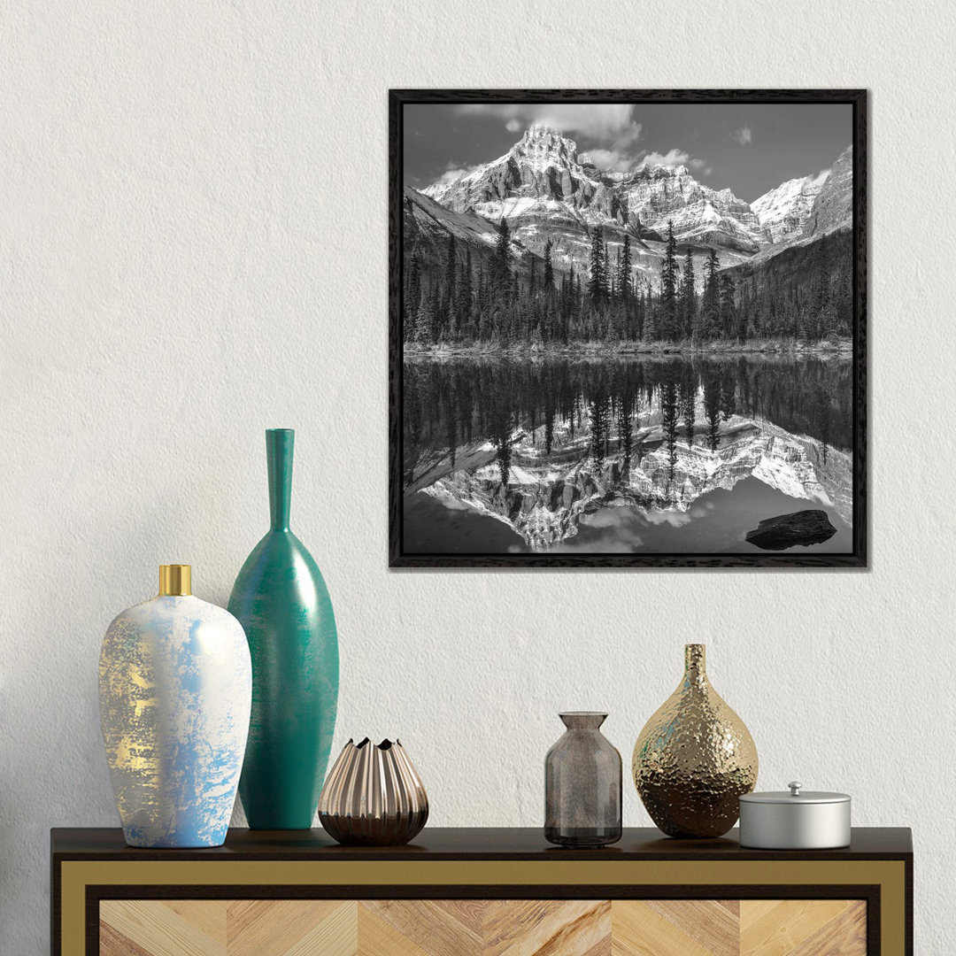 Mountains Reflected In Lake, Mount Huber, Yoho National Park, British Columbia, Canada by Tim Fitzharris - Gallery-Wrapped Canvas GiclÃ©e on Canvas