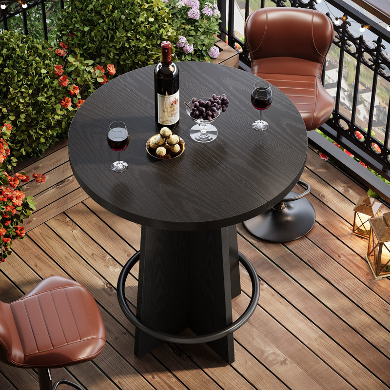 4 - Person Counter Height Dining Set, Black