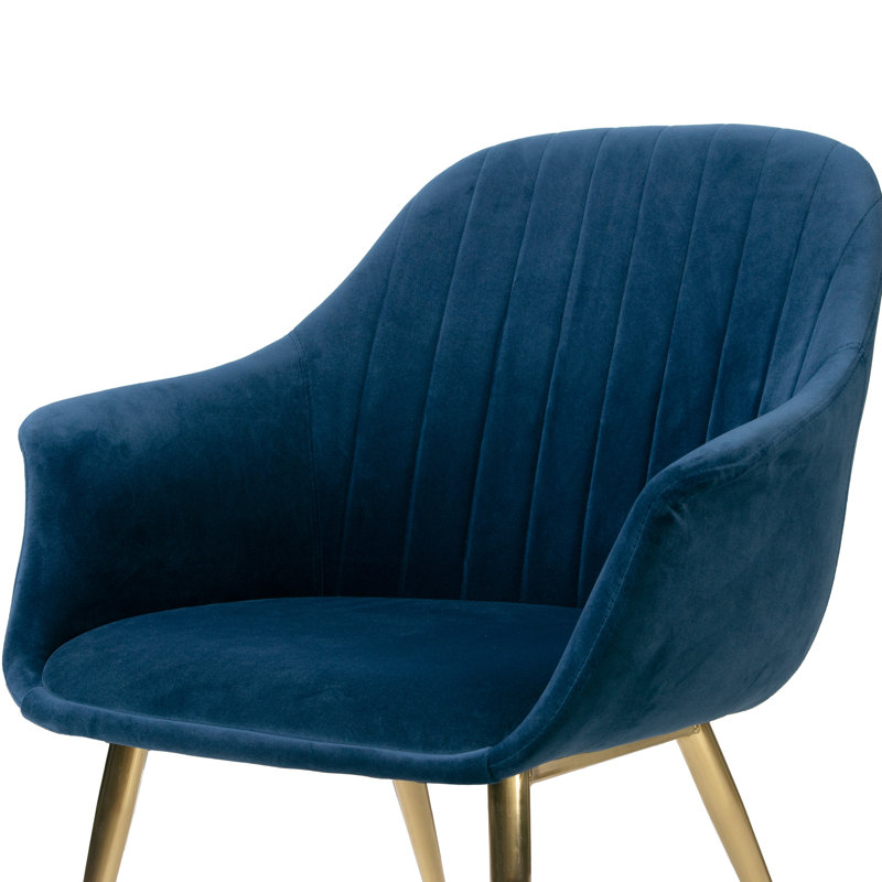 Fauteuil 28 po en velours capitonné