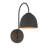 Hunter Erling 1 Light Large Matte Black Plug-In Wall Sconce Light Fixture-114532186