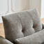 Chaise d'appoint moderne capitonnée avec revêtement en velours et coussin lombaire-217267300