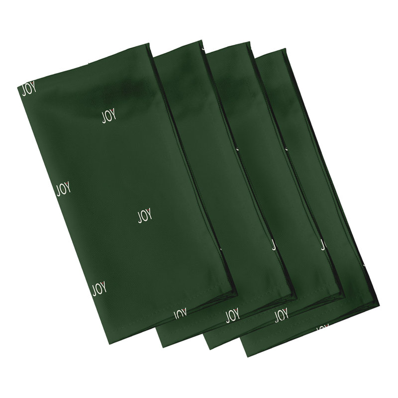Mirador Polyester Patterned Napkins, Green