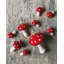 Nordic Felted Mushroom Ornament - Mini - Set of 6