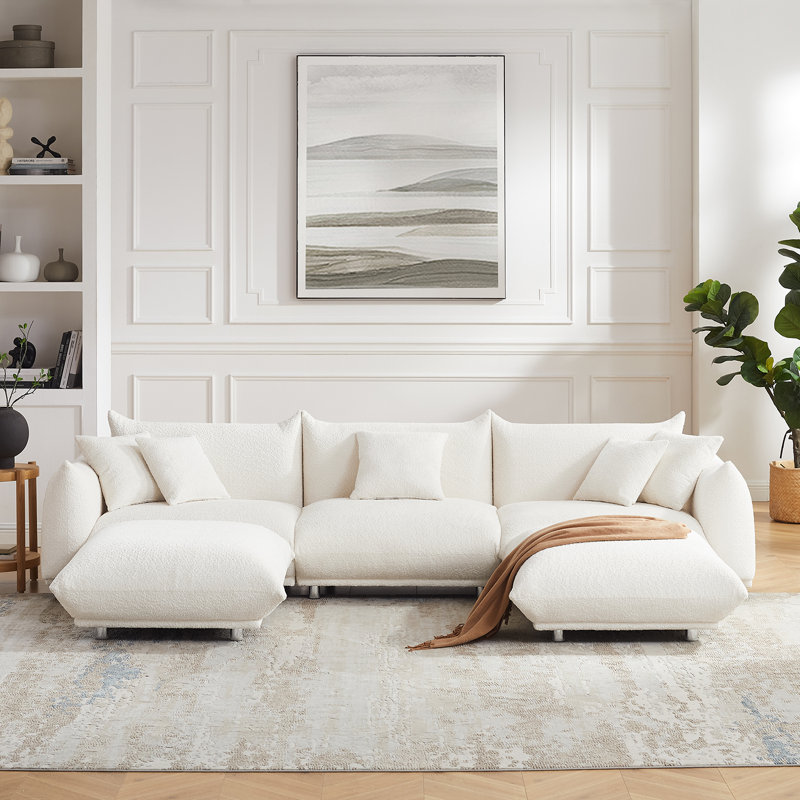 Chris 316.2Cm Round Arms Modular Sofa