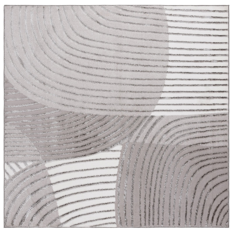 Nylo Performance Abstract Rug, Square 6'7"