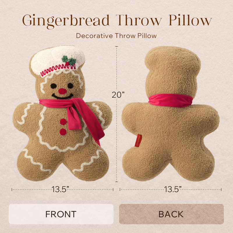 Coussin Teddy, Chef Gingerbread - Beige