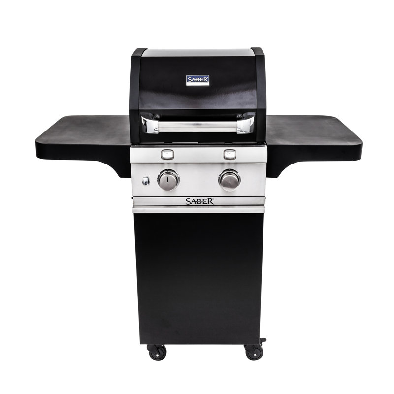 Saber 2-Burner Propane Gas and Charcoal Grill