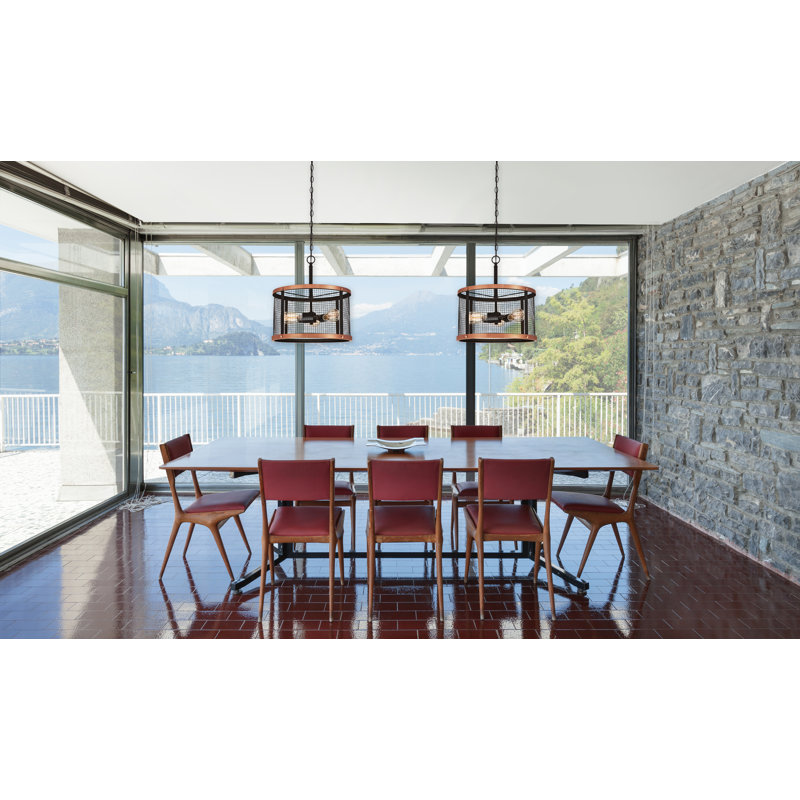 Mirador 3 - Light Bronze Drum Pendant