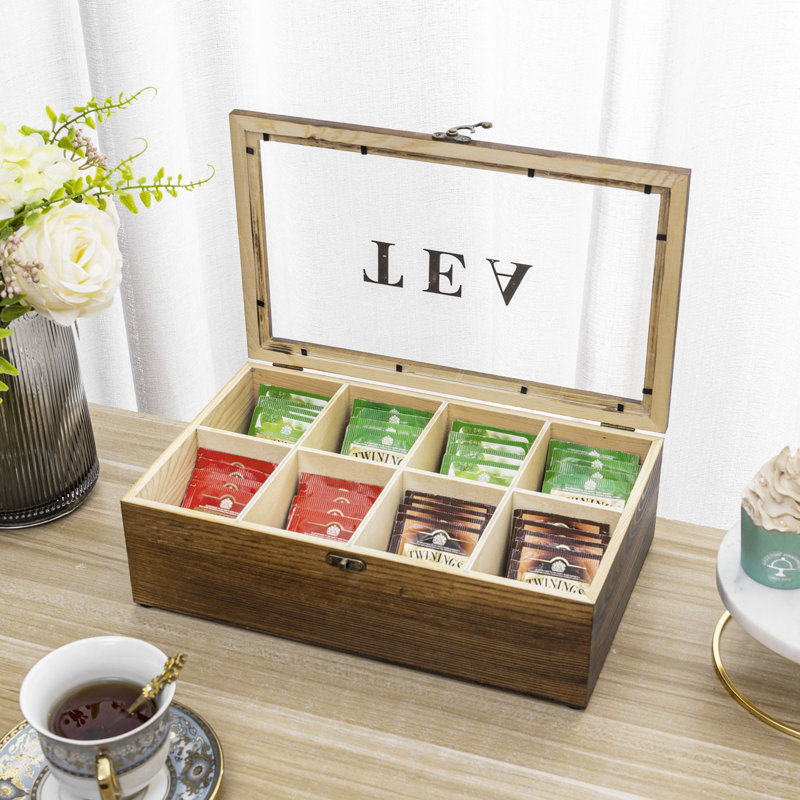 Wood Tea Box, Brown