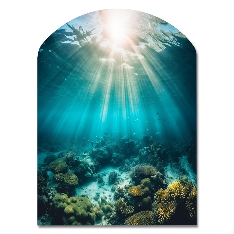 Molloy - Arch Coastal Wall Decor, sculpture murale asymétrique en métal, H 34 po x l 25 po