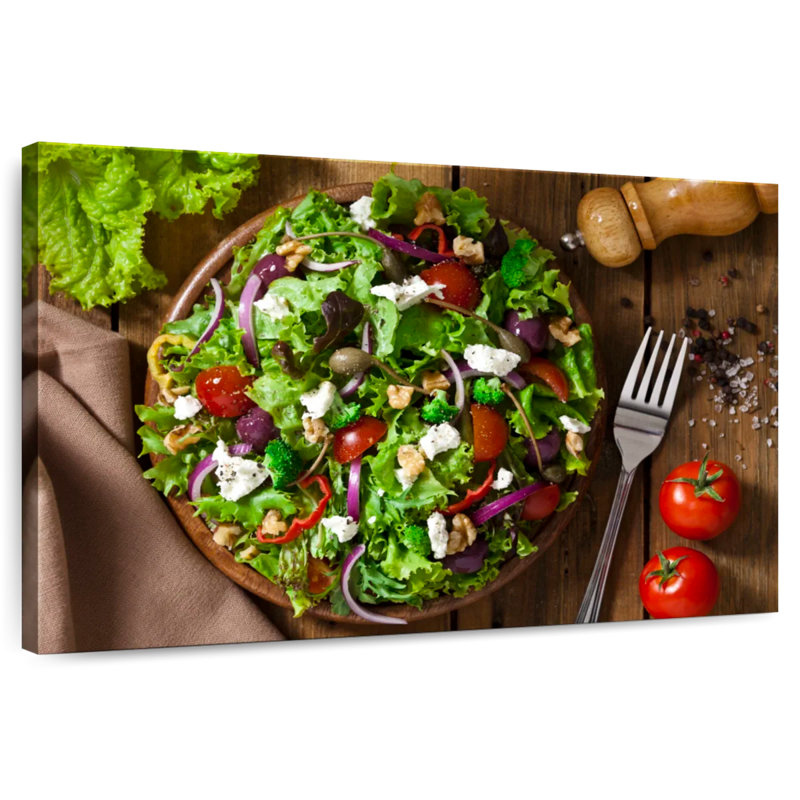 Laitue Yarlin et salade de radicchio, H 24 po x l 36 po