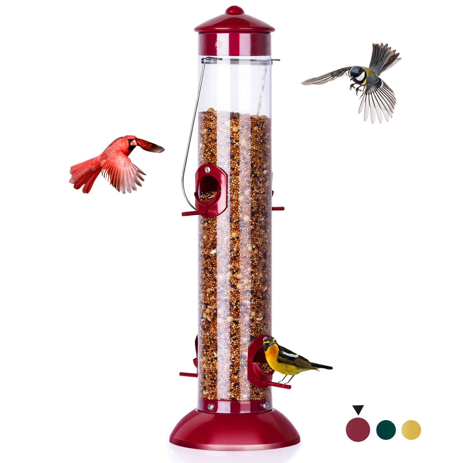 Arlmont & Co. Nyailah Hanging Tube Bird Feeder & Reviews Wayfair