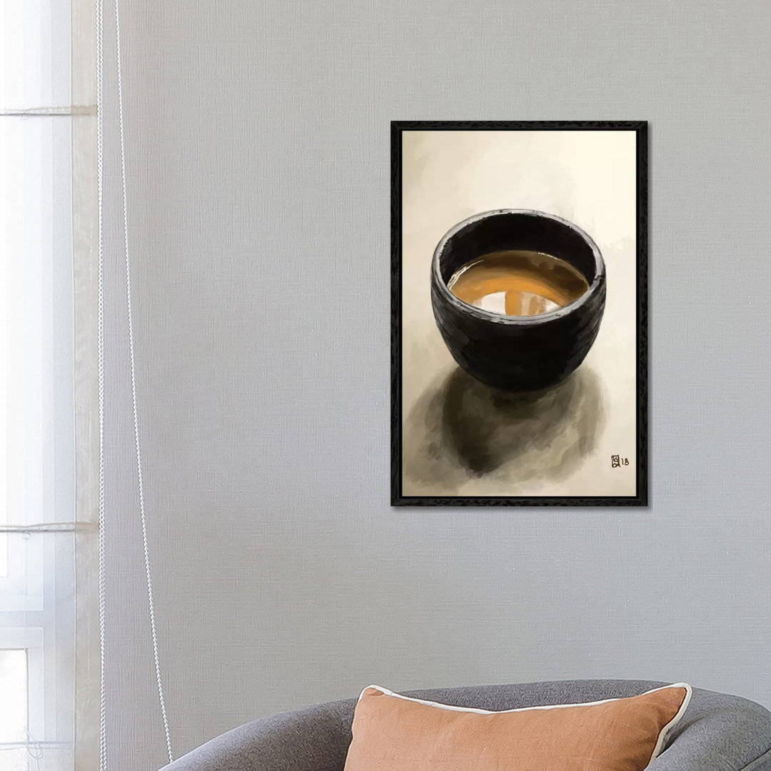 Elegantes Espresso von Sunflowerman - Galerie-verpackte Leinwand Giclée