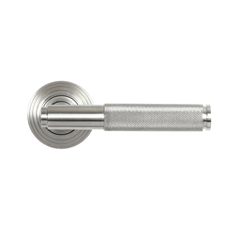 Single Dummy Door Handle, Satin Marine