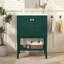 Grand meuble-lavabo moderne avec lavabo en résine brillante de style rétro pour salle de bain