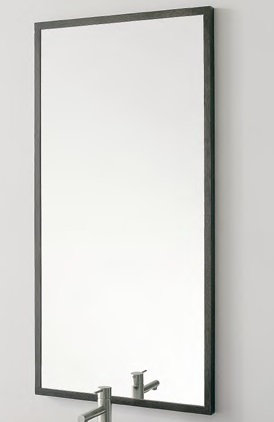 Line Wood Wall Mirror, Wenge