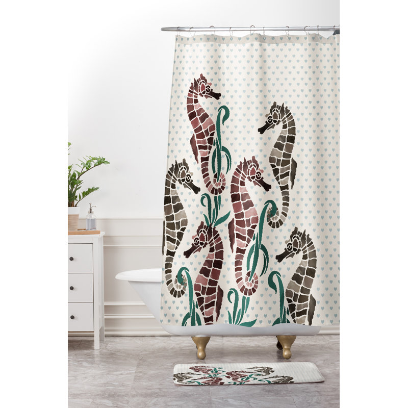 Tapis pour salle de bain belle13 hippocampe love