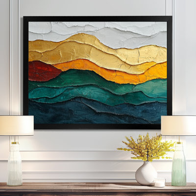 Emerald Drift of Transitional Passage Of Time II - Art mural moderne abstrait transitionnel