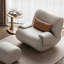 Chaise berçante de qualité supérieure avec structure en bois massif-100748521