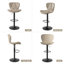 Higginsport Upholstered and Faux Leather Adjustable Height Bar Stool-652773211-652773212