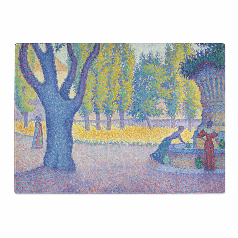 Saint-Tropez Fountain by Paul Signac Chopping Board, 0.4cm H x 28.5cm W x 39cm L