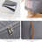 Portable Quilt Storage Bags for Clothes Blankets, 3Pcs Tweed Style Foldable Organizer Bags with Leather Handles, Oxford Fabric Large Capacity Storage for Comforter Seasonal Clothing, Clear Window Waterproof Moisture-Proof