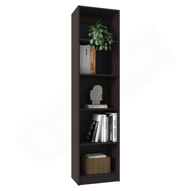 Bibliothèque étroite à 5 tablettes Home