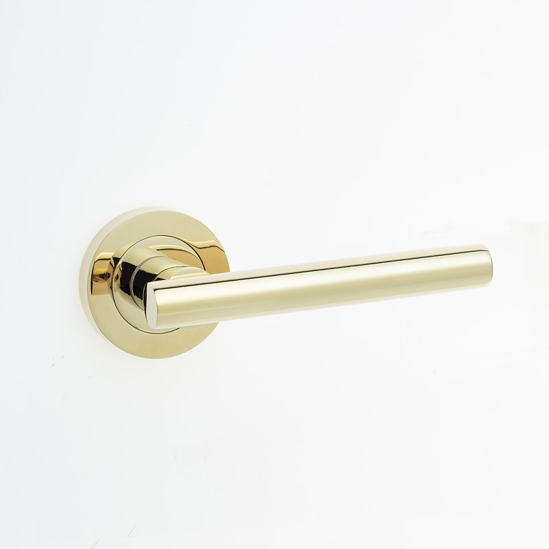 PETRA SN LEVER ON ROSE, PVD Brass