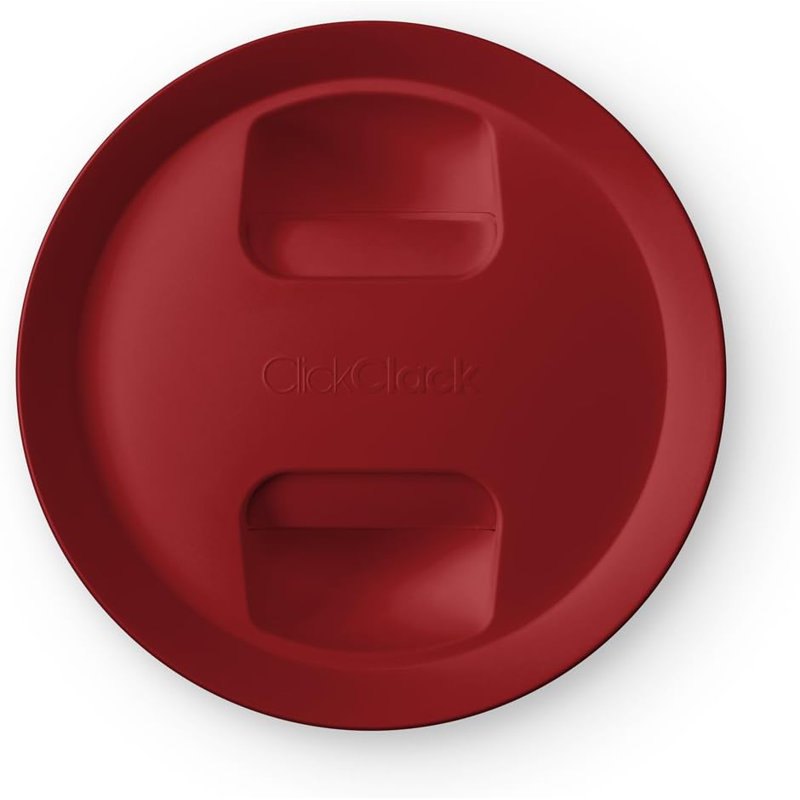 ClickClack 1,6 pte Pot rond, Rouge / transparent