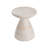 Outdoor/Indoor Lightweight Concrete Side Table,Travertine Finish