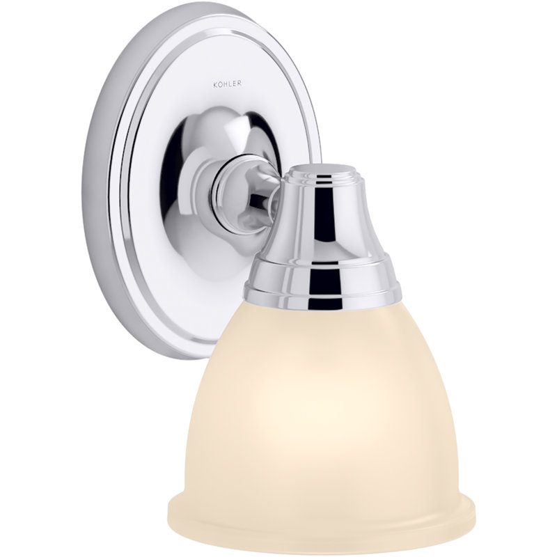 Forte 1 Light Indoor Bathroom Wall Sconce, Position Facing Up or Down, UL Listed, Polished Chrome