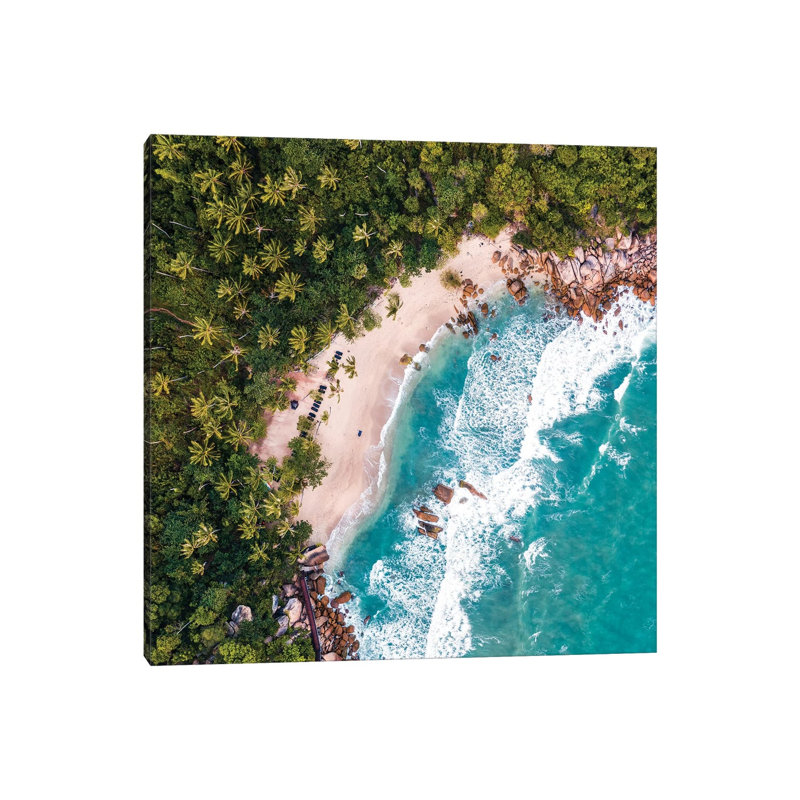 Beach Aerial, Thailand by Matteo Colombo - Wrapped Canvas Print, 30.48 cm H x 30.48 cm W