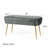 Collada Velvet Upholstered Bench-491114763