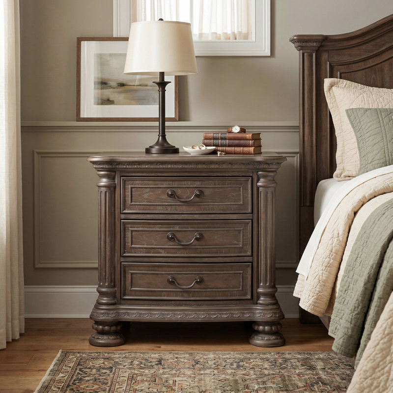 Jadaya 30'' W Solid Wood Nightstand