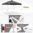Pop Up Canopies 10 Ft. W x 10 FT. D Metal Party Tent Canopy-65478069