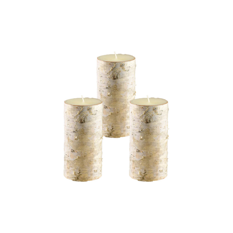 Unscented Pillar Candle, 5.75" H x 3" W x 3" D