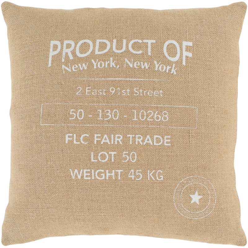 Circa Throw Pillow, 18" x 18", Pillow Cover