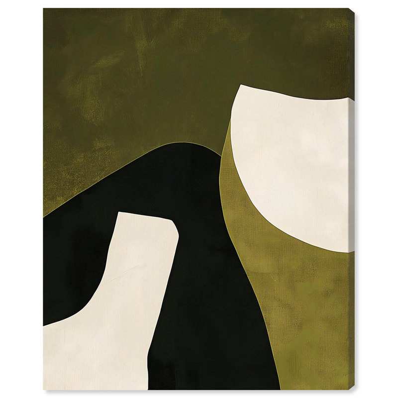 Impression sur toile Olive Interplay I par Art Remedy, H 16 po x l 20 po, Toile tendue avec châssis