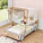 Jenayah Upholstered Wooden Car Shaped Bed-759800451