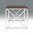 Madison Office Workspace Desk, Brown MDF/Chrome