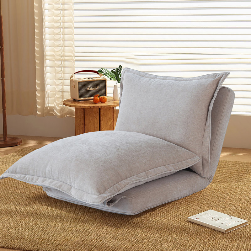 Fauteuil convertible convertible: canapé-lit polyvalent avec dossier réglable, coussins, idéal pour les espaces compacts et les moments de détente