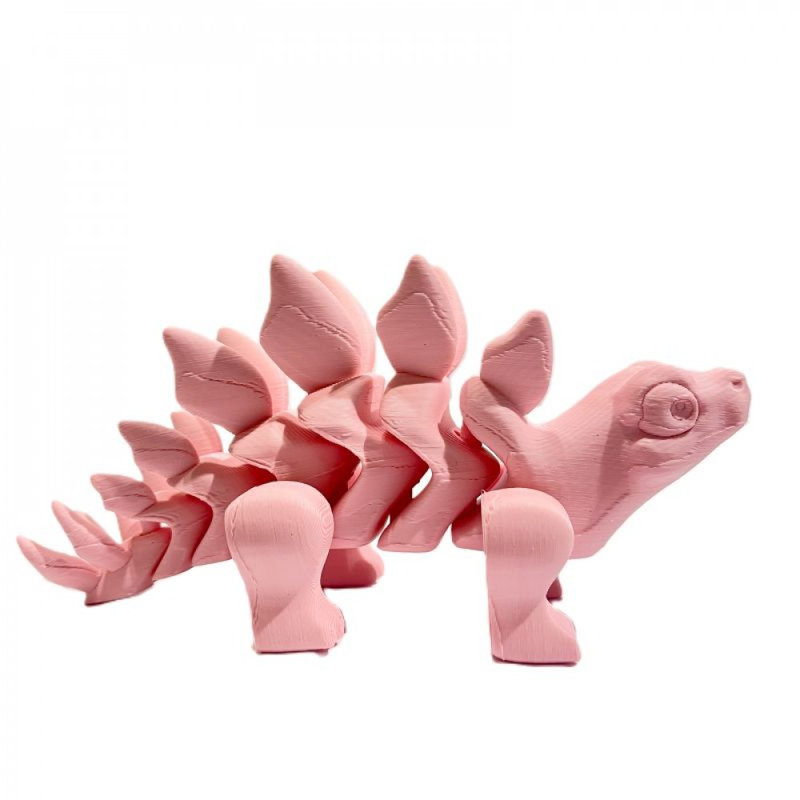 3D Printed Pink Stegasaurus Figurine